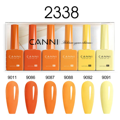 9ml CANNI TPO FREE HEMA FREE Ultra Consistency Nail Gel Polish Set Round Brush Semi Permanent Soak Off UV LED Gel Nail Kit
