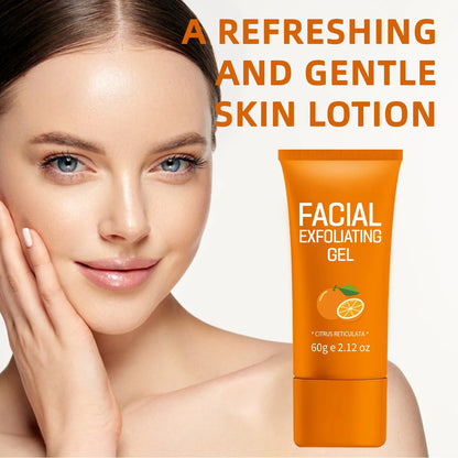 Orange Exfoliating Gel For Facial Body Gentle Orange Facial Scrub Body Cleansing Gel Dead Skin Remover Scrub Skin Cleaning