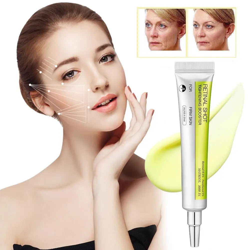 Retinol Shot Eye Essence Serum Long Lasting Moisturizing Dark Circles Wrinkles Smoothing Gentle Non Irritating Eye Skin Care