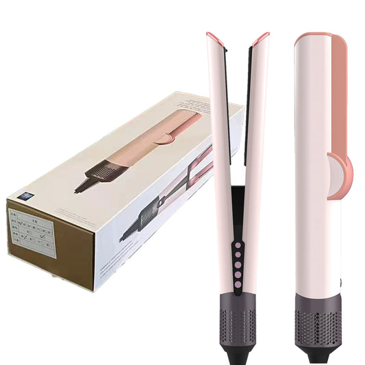 2 IN 1 Professional Hair Straightener & Hair Dryer Heat-Up Hair Flat Iron, Negative Ion Iron Long-Lasting Styling Tool 1.8M
