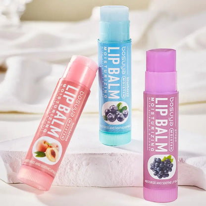 6PCS Assorted Fruit Flavor Lip Balm Set - Deeply Moisturizes and Hydrates for Preventing Chapped Lips in Winter Lip Care