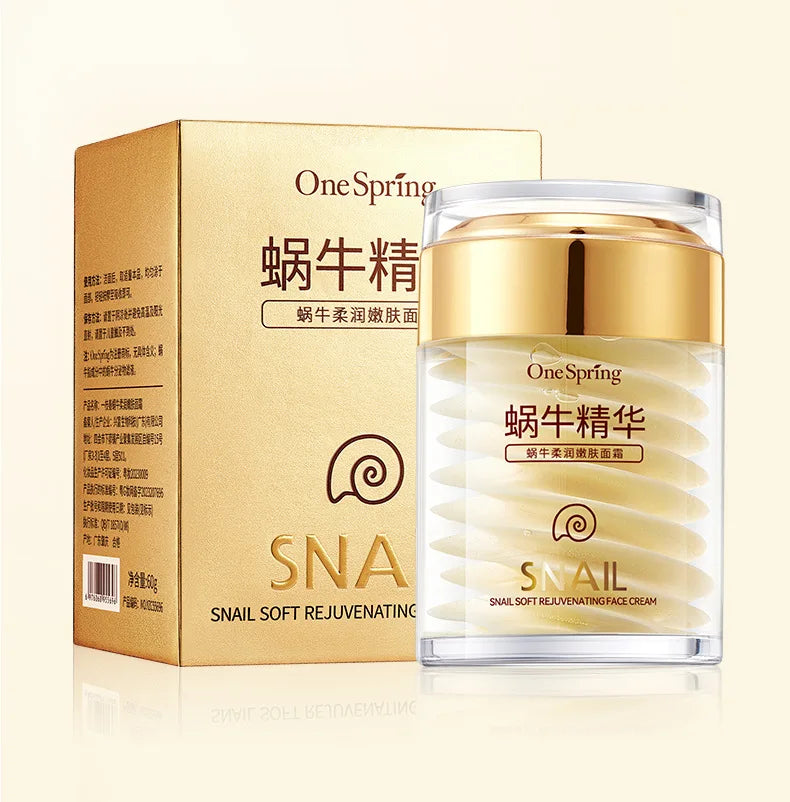 OneSpring Snail Cream Nourishing Anti Wrinkle+Gold Eye Cream Removal Dark Circles Eye Bag Repair Moisturizing Faical Skin Care