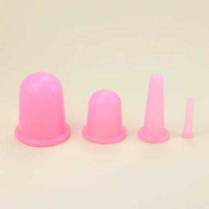 Vacuum Cupping Glass Jar Cellulite Massager For Face Acupuncture Facial Suction Cups Face Neck Lift Skin Scraping Beauty Tool