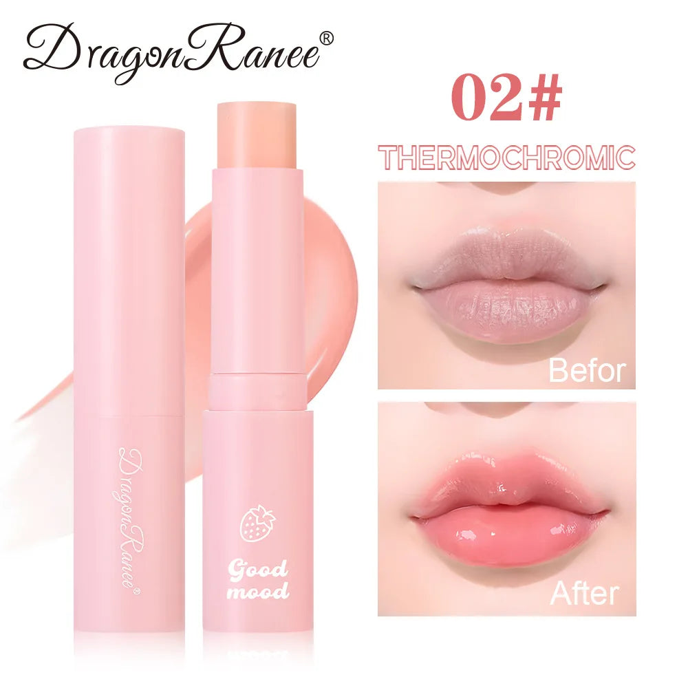 Long Lasting Color Change Lip Balm Moisturizing Hydrating Repair Lip Care Jelly Lipstick Fruity Tint Makeup