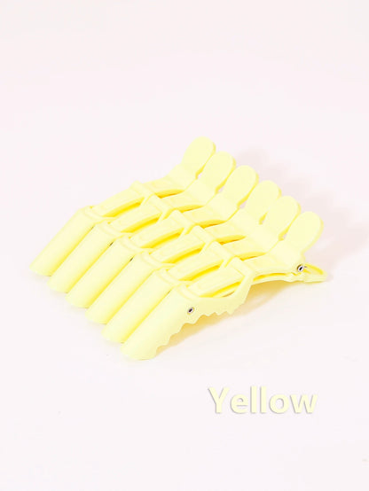 6pcs crocodile hair clip design claw shaped hair clip salon hair clip hair accessories makeup clip Special for real hair wigs