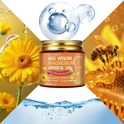 YUITIKUE Bee Venom Magnesium Arnica Oil Joint Cream - Easy Absorb Chamomile Honey Joint Skin Care Cream