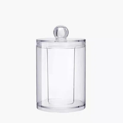 Acrylic Cotton Swab Makeup Organizer Cosmetics Storage Box Portable Make Up Cotton Pad Holder Container Storage Case