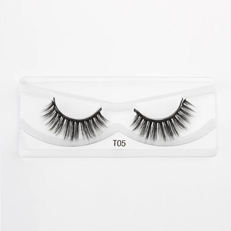 Hot 1/3Pairs Magnetic Eyelashes Soft False Lashes Repeated Use Mink Lashes Waterproof Liquid Eyeliner Tweezer Eyelash Makeup Set
