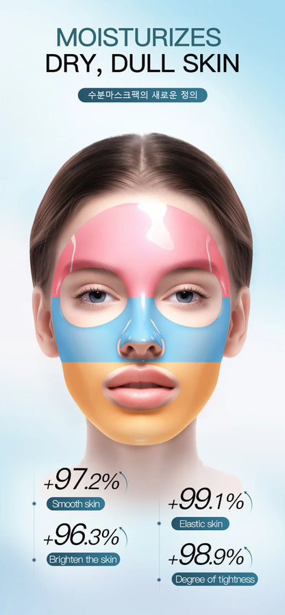 SADOER Rainbow Collagen Facial Masks Moisturizing Whitening Anti-aging Sakura Hyaluronic Acid Face Mask Korean Cosmetics
