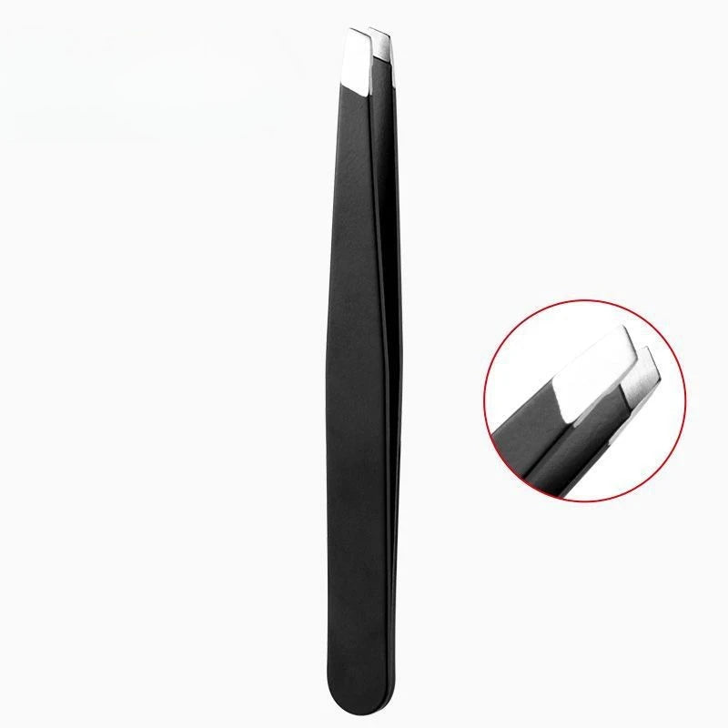 Stainless Steel Eyebrow Clip Plucking Tweezers Men's Beard Clip Eyebrow Clip Eyebrow Plucking Forceps Tweezers Hair Remover