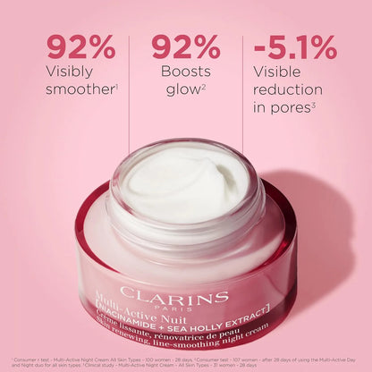 Clarins Multi-Active Renewing Day/Night Moisturizer Cream 15ml, All Skin Types, Original Skin Care Health Beauty