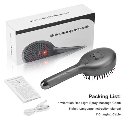 630nm Electric Spray Massage Comb High Frequency Vibration Head Scalp Massager Loss Prevention Massage Brush Scalp Care Tool