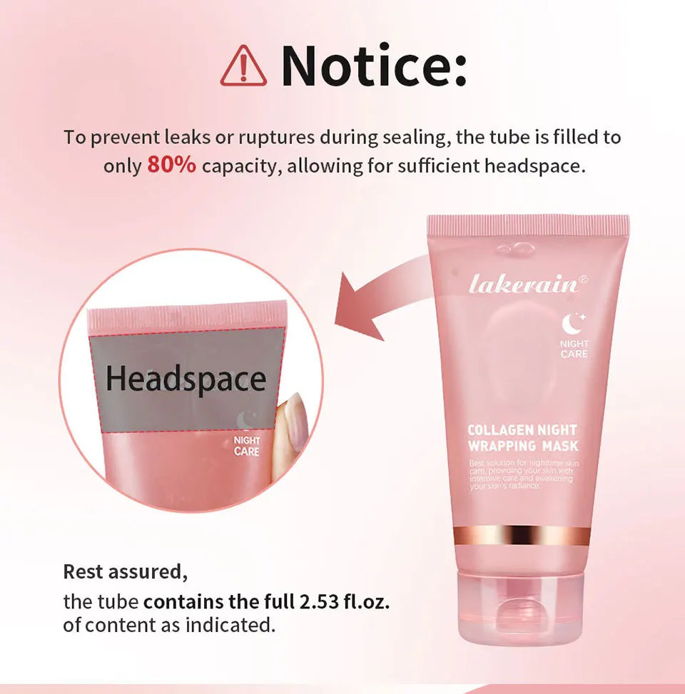 Collagen Peel Off Face Mask Deep Hydration Skin Firming Night Treatment For Youthful Glow