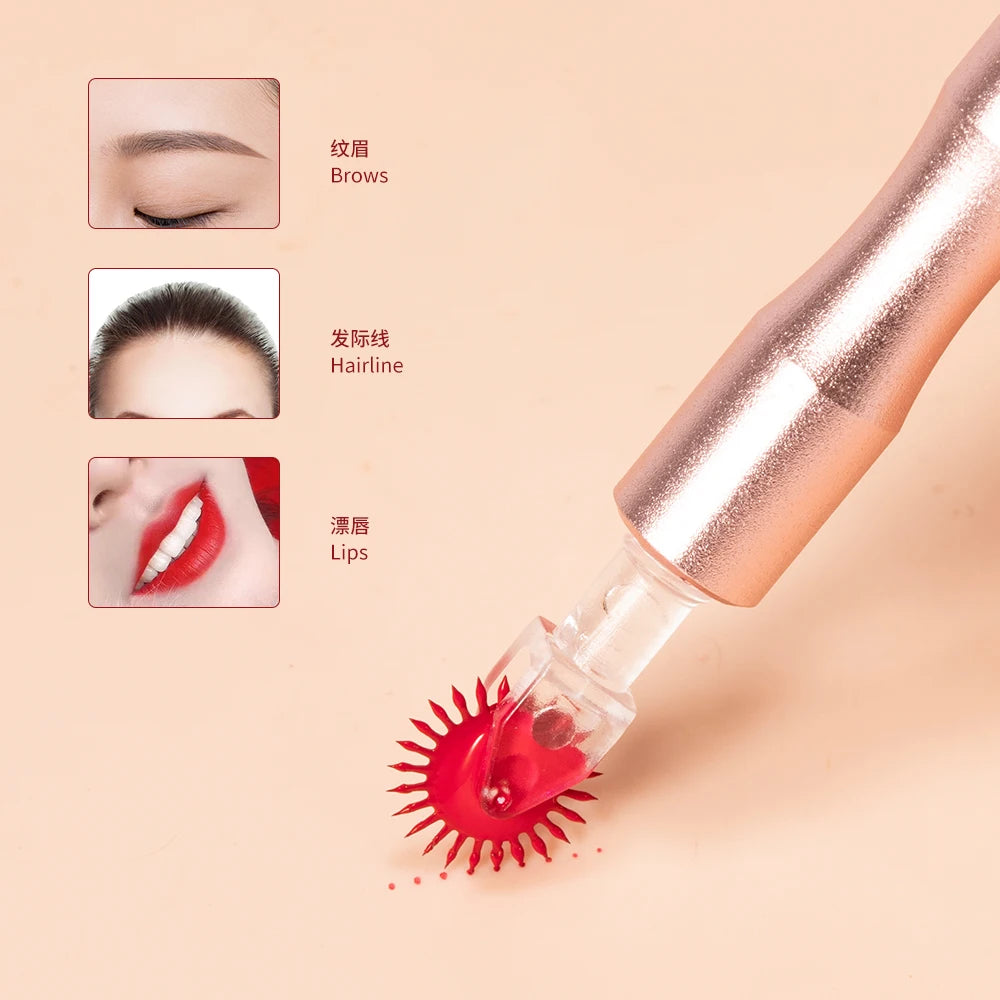 10pcs Microblading Needles PMU Tattoo Roller Needles Permanent Makeup Blade 7mm 10mm Manual Eyebrow Pen Blades Supplies