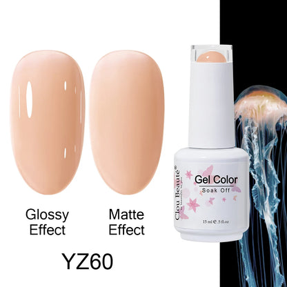 Clou Beaute 15ml Nail Gel Polish Warm Color Dark Red Brown Semi Permanent Nail Art Manicure Soak Off LED UV Varnishes Lacquer