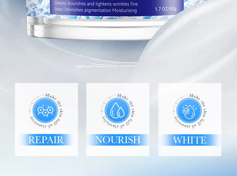 SADOER Vitamin C Collagen Face Cream Anti-aging Moisturizing Whitening Hydrating Facial Cream Day Creams Beauty Face Skin Care