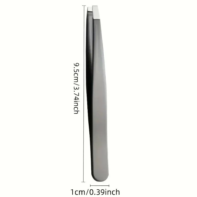 Stainless Steel Eyebrow Clip Plucking Tweezers Men's Beard Clip Eyebrow Clip Eyebrow Plucking Forceps Tweezers Hair Remover
