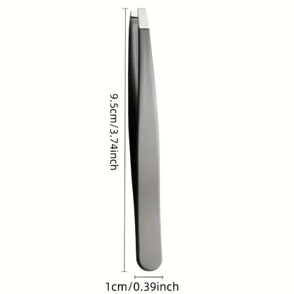 Stainless Steel Eyebrow Clip Plucking Tweezers Men's Beard Clip Eyebrow Clip Eyebrow Plucking Forceps Tweezers Hair Remover