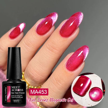Cat Eye Gel Polish With Nail Magnet Tools For Creating Heart Shapes On Nails Semi Permanent Cat Magnetic Nail Art UV Gel Varnish