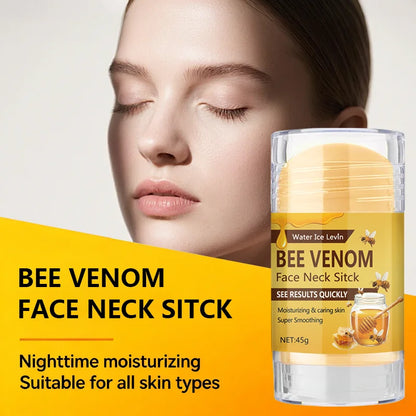 Bee Venom Face & Neck Firming Stick with Collagen & Vitamin C - Intense Moisturizing & Smoothing Anti-Aging Treatment