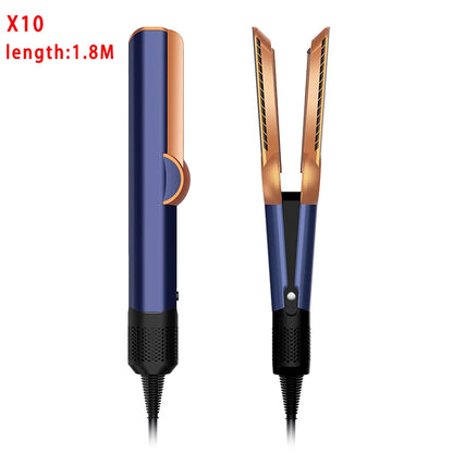 2 IN 1 Professional Hair Straightener & Hair Dryer Heat-Up Hair Flat Iron, Negative Ion Iron Long-Lasting Styling Tool 1.8M