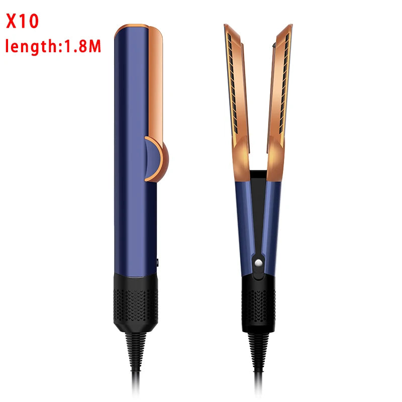 2 IN 1 Professional Hair Straightener & Hair Dryer Heat-Up Hair Flat Iron, Negative Ion Iron Long-Lasting Styling Tool 1.8M
