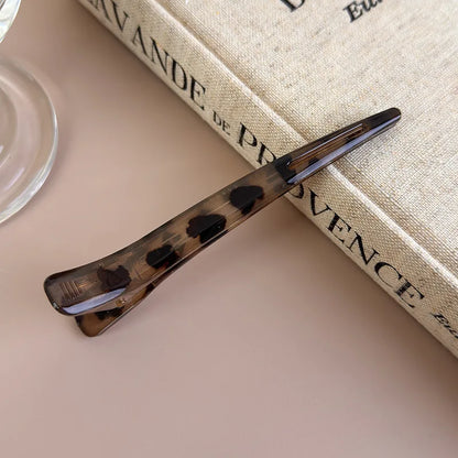 3pcs/Set Hairpins Retro Leopard Print Duckbill Hair Clips Makeup Bangs Clips for Women Girls Fashion Barrettes Hair Styling Tool