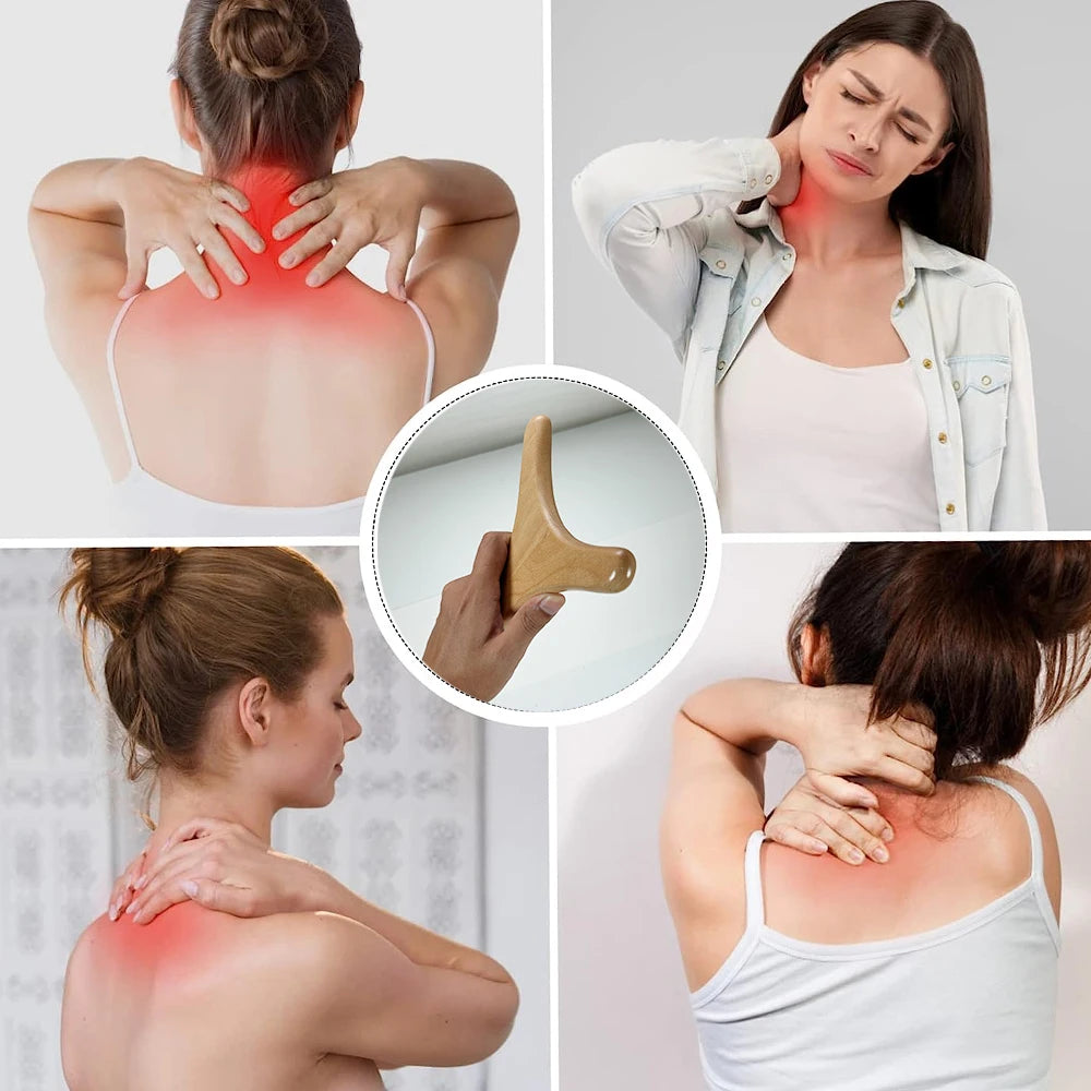 1PCS Wood Therapy Massage Tool Wooden Lymphatic Drainage Massager Body Sculpting Tools for Maderoterapy,Gua Sha,Muscle Release