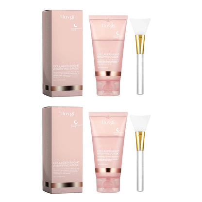 Deep Collagen Mask Peel Off Mask Anti Wrinkle Lifting Face Skin Care Masks Bio Pack Night Wrapping Woman Overnight Skin Hydrates