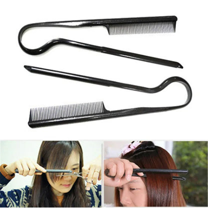 V Type Hair Straighten Salon Comb Hairdressing Smooth Tool Hold Tongs Hair Styling Tools for Women Hair Brush Straightener