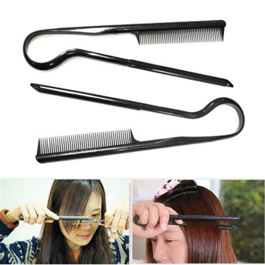 V Type Hair Straighten Salon Comb Hairdressing Smooth Tool Hold Tongs Hair Styling Tools for Women Hair Brush Straightener
