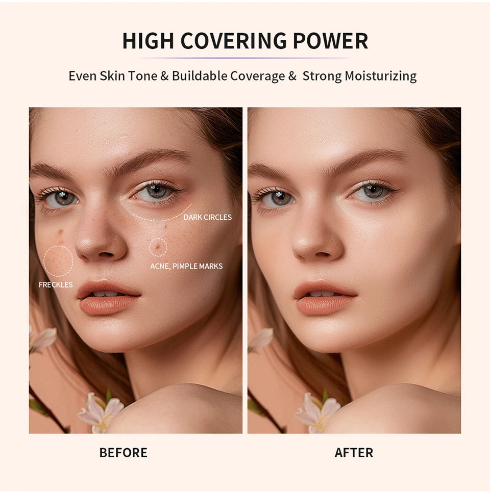 Whitening Lotion Before Makeup Concealer Moisturizing Cream Base Makeup EVen Skin Tone Buildable Coverage Strong Moisturizing
