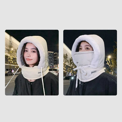 Unisex Down Cotton Women Men Balaclava Winter Hat Beanies Warmer Windproof Full Face Mask Caps Outdoor Bonnets Thickened Scarves