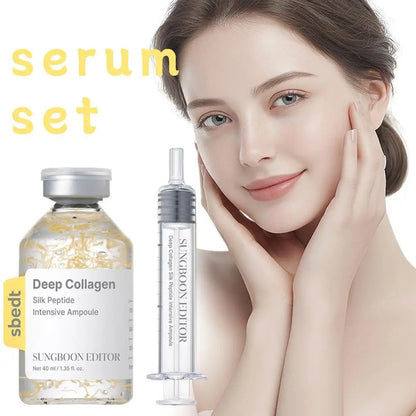 Korean Skin Barrier Ampoule SUNGBOON EDITOR Collagen Silk Peptide Serum 40ml Deep Moisture Tightening Texture Refining Treatment