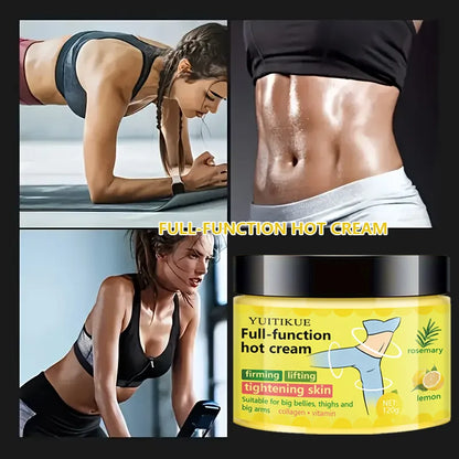 YUITIKU Multi-Function Hot Cream - Tightens and Lifts Skin, Suitable for Belly, Thighs, and Arms, Contains Collagen and Vitamins