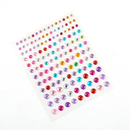 Rhinestone Acrylic Face Decoration Sticker Party Eyes Makeup Crystal Self-adhesive DIY Sticker Girls Face Diamond Tattoo Sticker