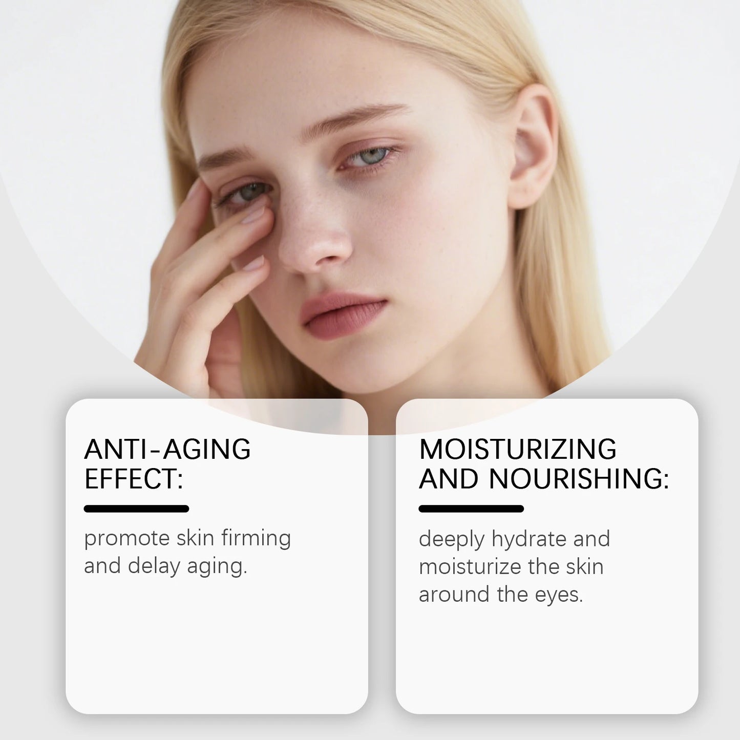 Eye Cream Lifting Firming Hydrating Dark Circle Reduction Fine Lines Smoothing Massage Treatment With Brush Gentle Daily Care