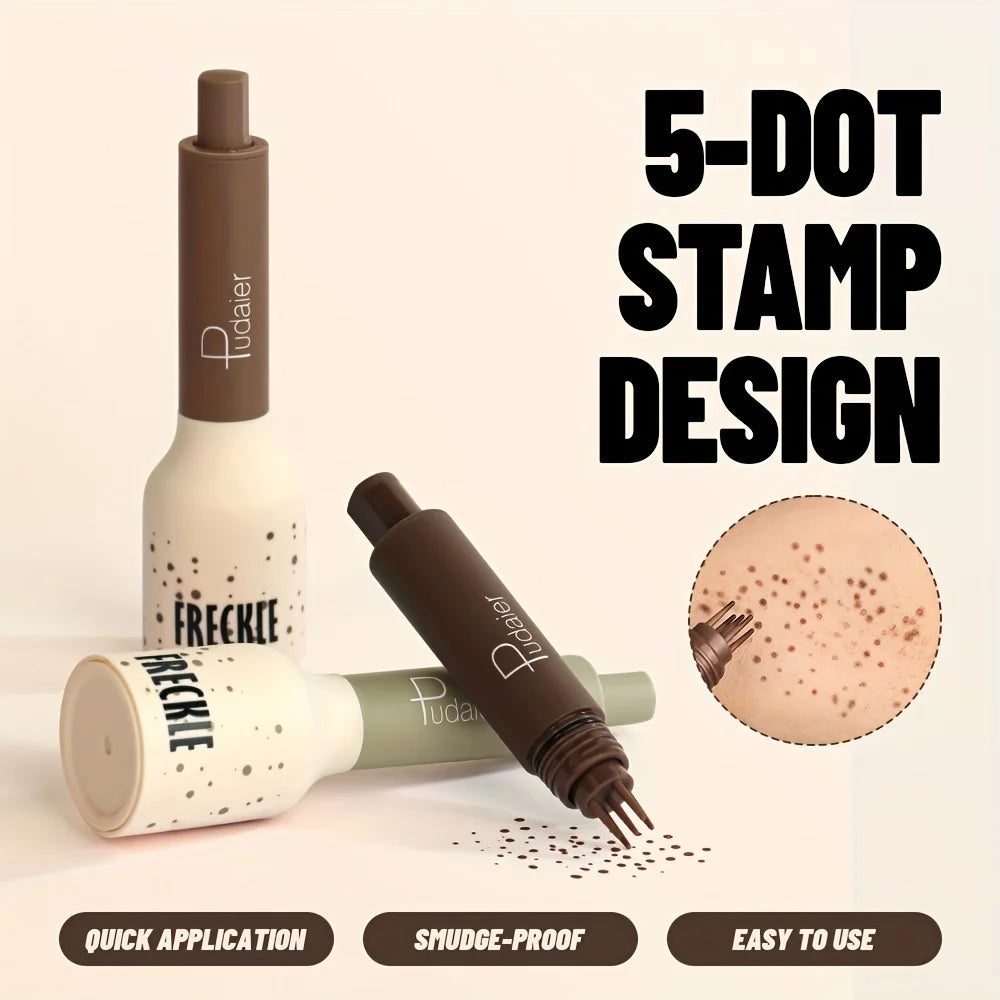 Waterproof Fake Freckles Stamp Pen, Sweatproof Long Lasting, Natural Nude Makeup Light Liquid, Smudgeproof
