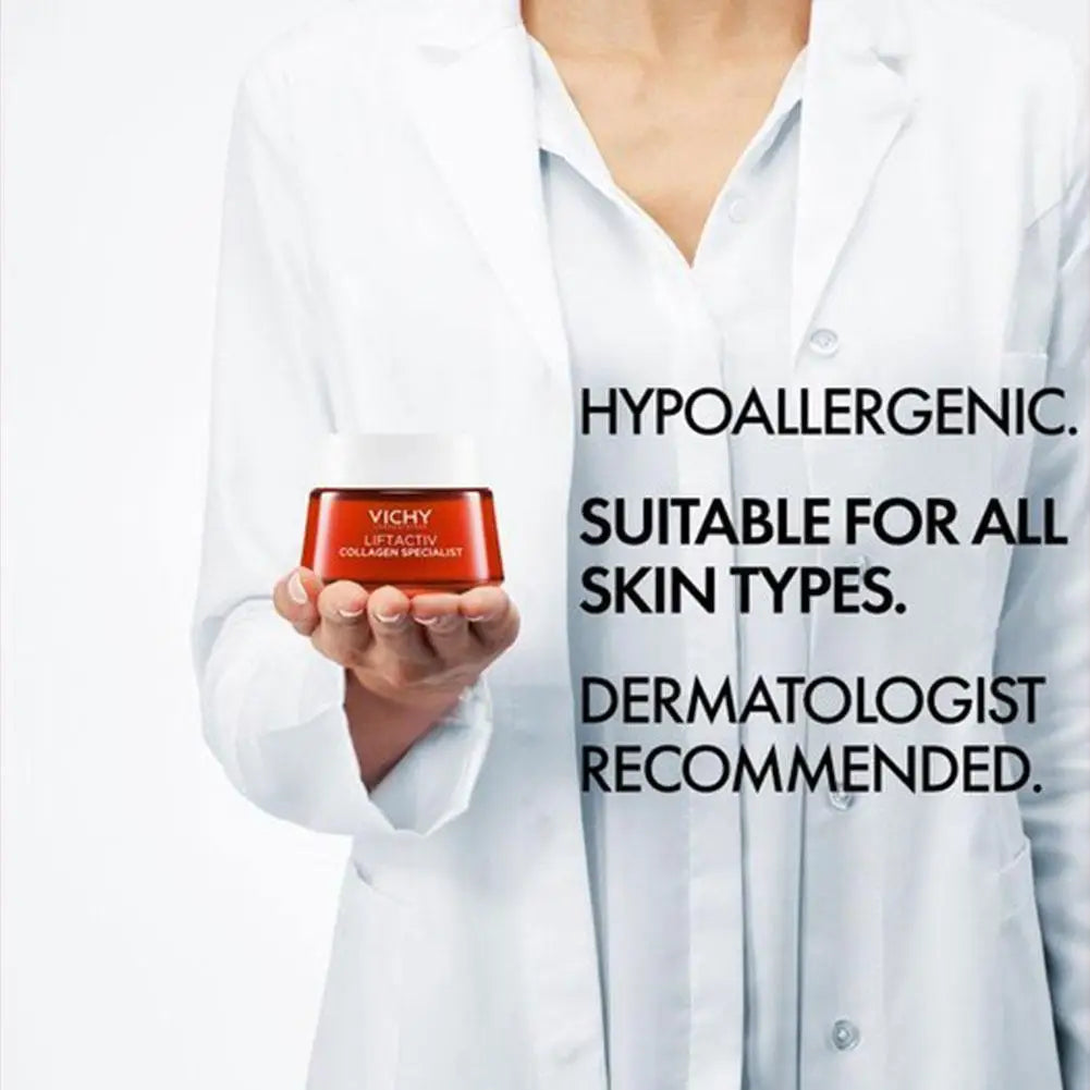 50ml Collagen Firming Night Cream Anti Aging Reduces Wrinkles Moisturizing Face Cream Deep Nourish Skin Repair All Skin Care
