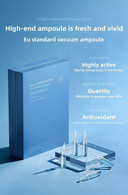 Blue copper peptide Anti-aging Essence Fade Fine Lines Facial Moisturizing brightning Anti Aging Firming Skin Care