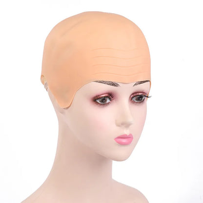 Syhood Halloween Bald Cap Makeup Latex BaldHead Wig Caps Bald Hat Cosplay Costume for Adults
