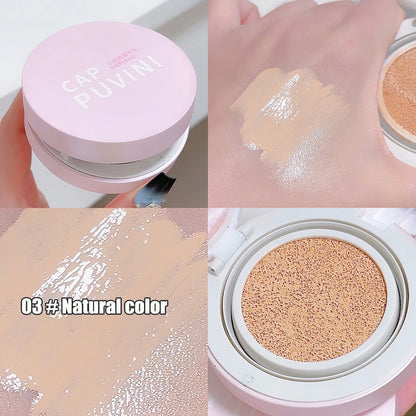 BB Cream Air Cushion Foundation Full Coverage Waterproof Long-lasting Concealer 3 Colors Cushion Compact Face Makeup Base