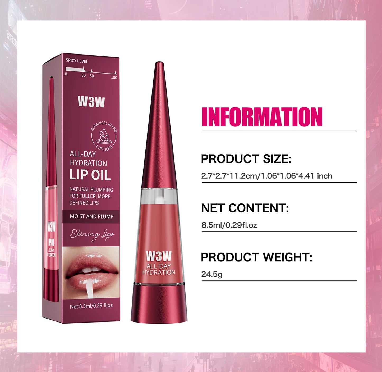 Lip Plumper, Moisturizing, Transparent, Lip Gloss, Stocking Stuffers, Fragrance-free, Korean Cosmetics