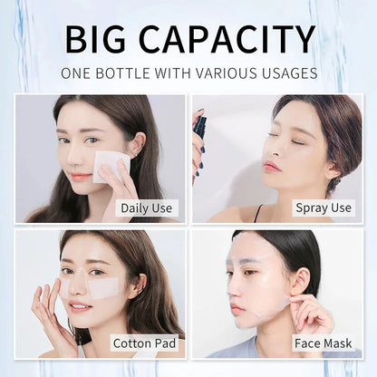 a 500ml  Large Capacity Essence Water Niacinamide Improve Dull Hyaluronic Acid Moisturize Dry Skin Facial Beauty Care Toner