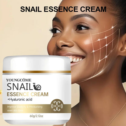YOUNGCOME Snail essence cream with hyaluronic acid,Retinol Moisturizing Lightening Repairing Smooth Skincare Whitening Creams