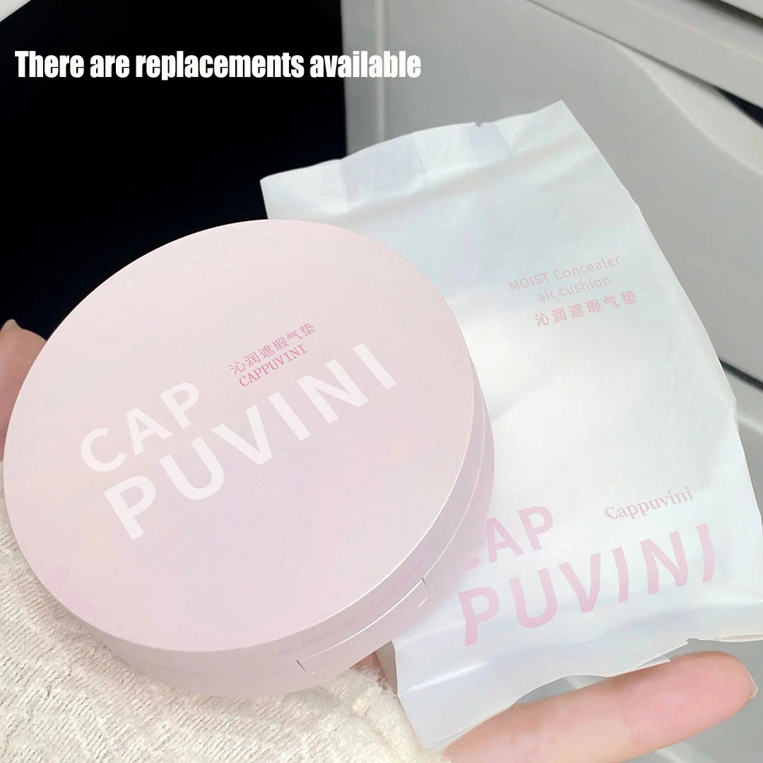 BB Cream Air Cushion Foundation Full Coverage Waterproof Long-lasting Concealer 3 Colors Cushion Compact Face Makeup Base