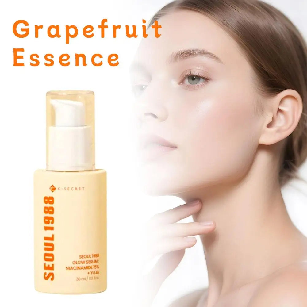 30ml Seoul 1988 K-SECRET Serum 15% Niacinamide Yuja, Hydrating Brightening Glow Facial Skincare Grapefruit Essence