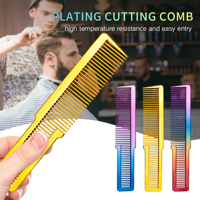 1Pcs Professional Barber Haircut Combs For Men Anti-static Fading Comb Stylist Hair Clipper Combs Hairdressing Styling Tools