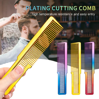 1Pcs Professional Barber Haircut Combs For Men Anti-static Fading Comb Stylist Hair Clipper Combs Hairdressing Styling Tools
