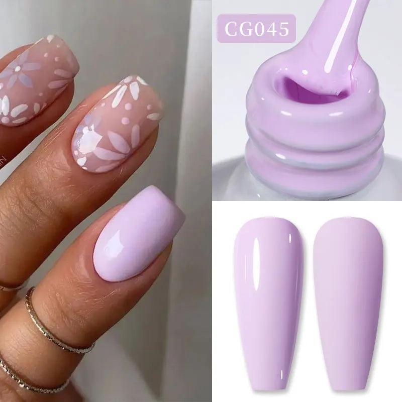 BORN PRETTY 10ml Nude Pink Gel Nail Polish Varnis Semi Permanent Nail Gel Varnish Soak Off UV Gel for Valentine's Day Gift Nails